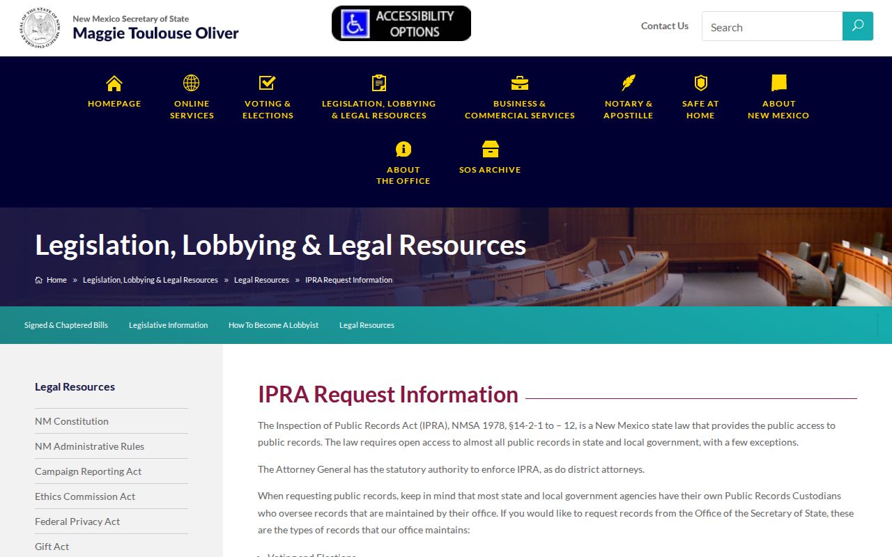 Las Cruces residents directory New Mexico IPRA request information