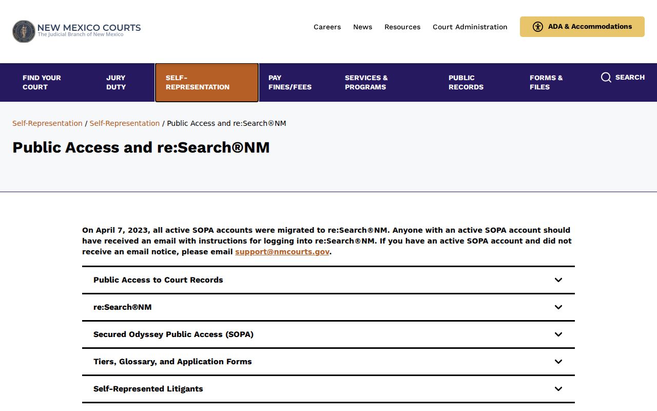 Las Cruces residents directory New Mexico public court access guide