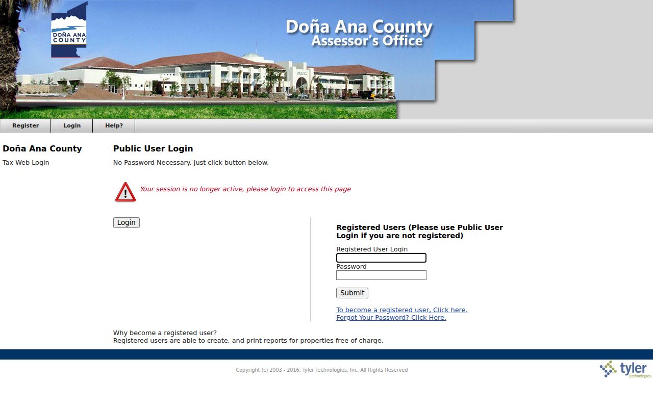 Las Cruces street directory EagleWeb address search fields