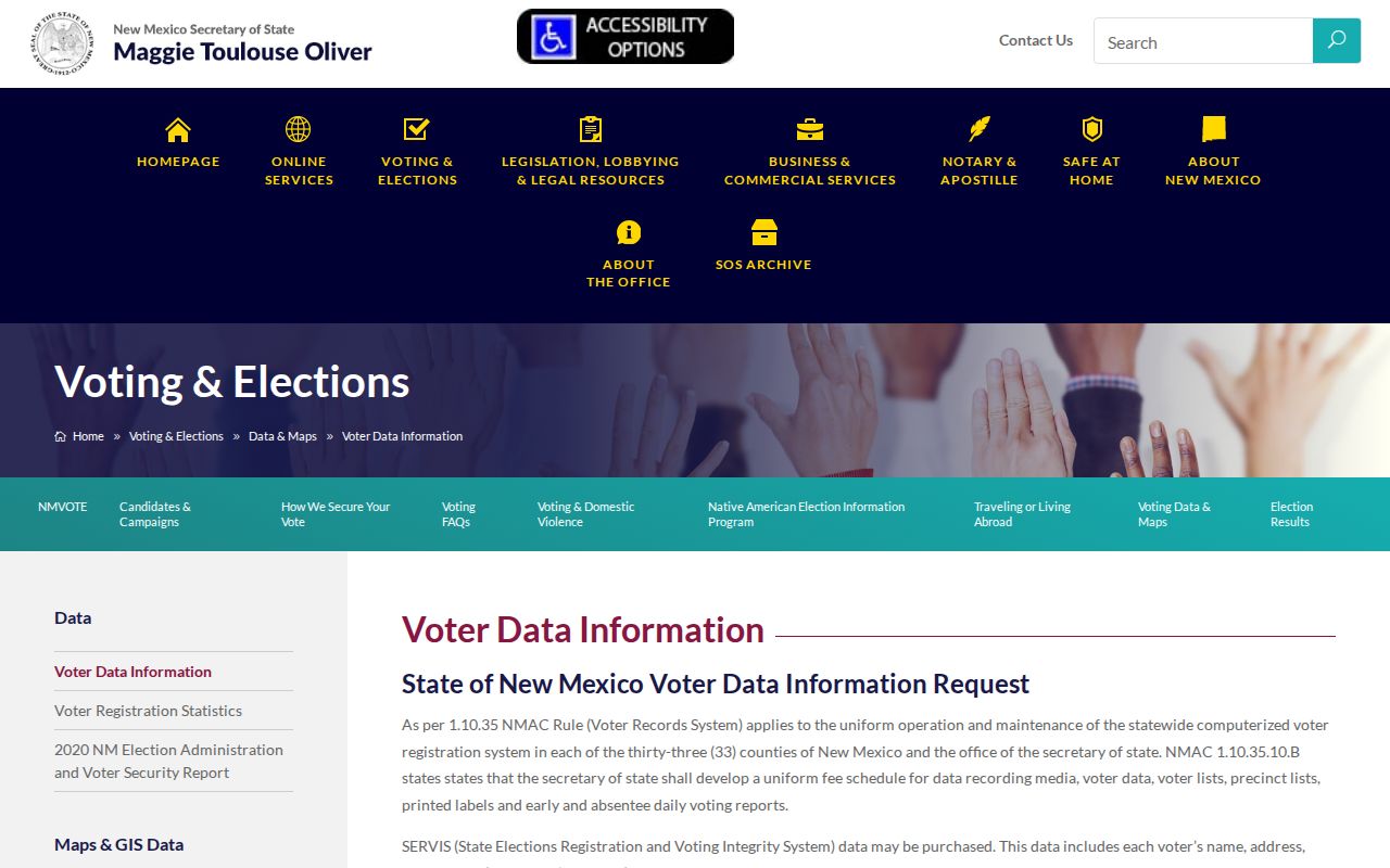 Las Cruces ZIP code directory statewide voter data information source